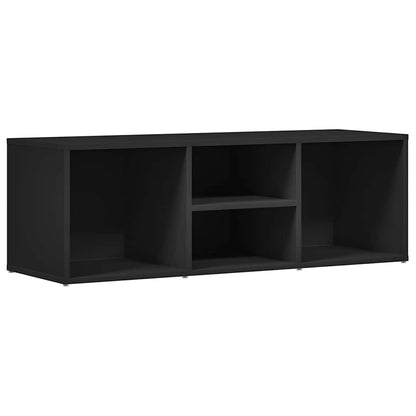 Panca Porta Scarpe Nera 105x35x35 cm in Legno Multistrato