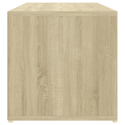 Panca Porta Scarpe Rovere Sonoma 105x35x35 cm Legno Multistrato - homemem39