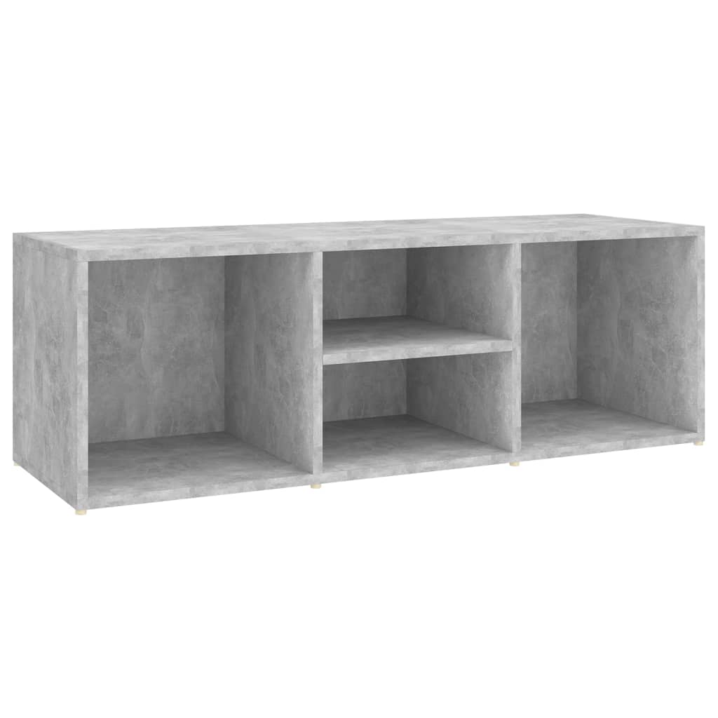 Panca Porta Scarpe Grigio Cemento 105x35x35cm Legno Multistrato