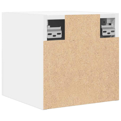 Mobili Porta TV a Parete 2pz Bianchi 30,5x30x30 cm - homemem39