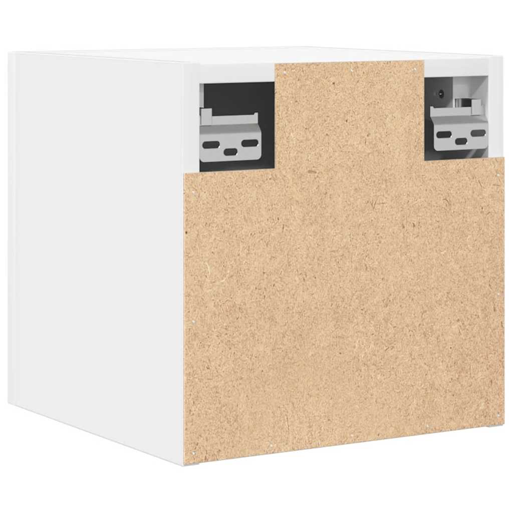 Mobili Porta TV a Parete 4pz Bianchi 30,5x30x30 cm