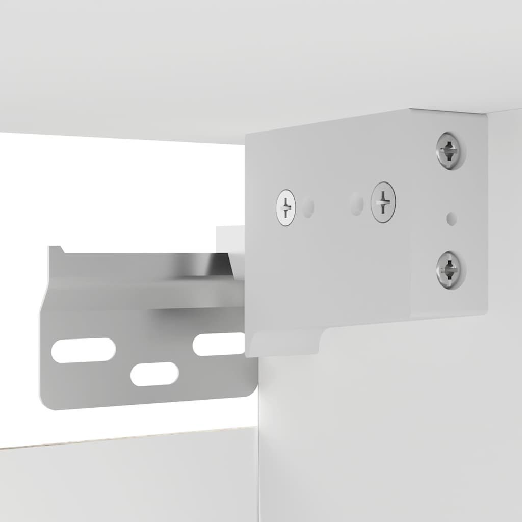 Mobili Porta TV a Parete 4pz Bianchi 30,5x30x30 cm