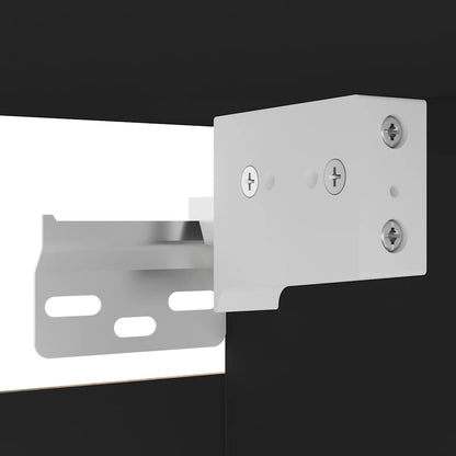 Mobili Porta TV a Parete 2pz Neri 30,5x30x30 cm - homemem39