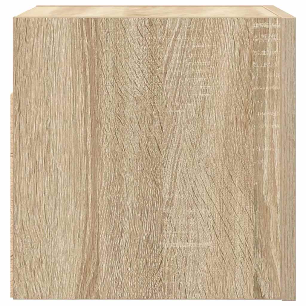 Mobili Porta TV a Parete 2pz Rovere Sonoma 30,5x30x30 cm