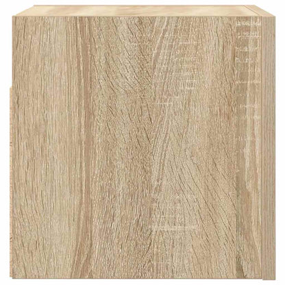 Mobili Porta TV a Parete 2pz Rovere Sonoma 30,5x30x30 cm
