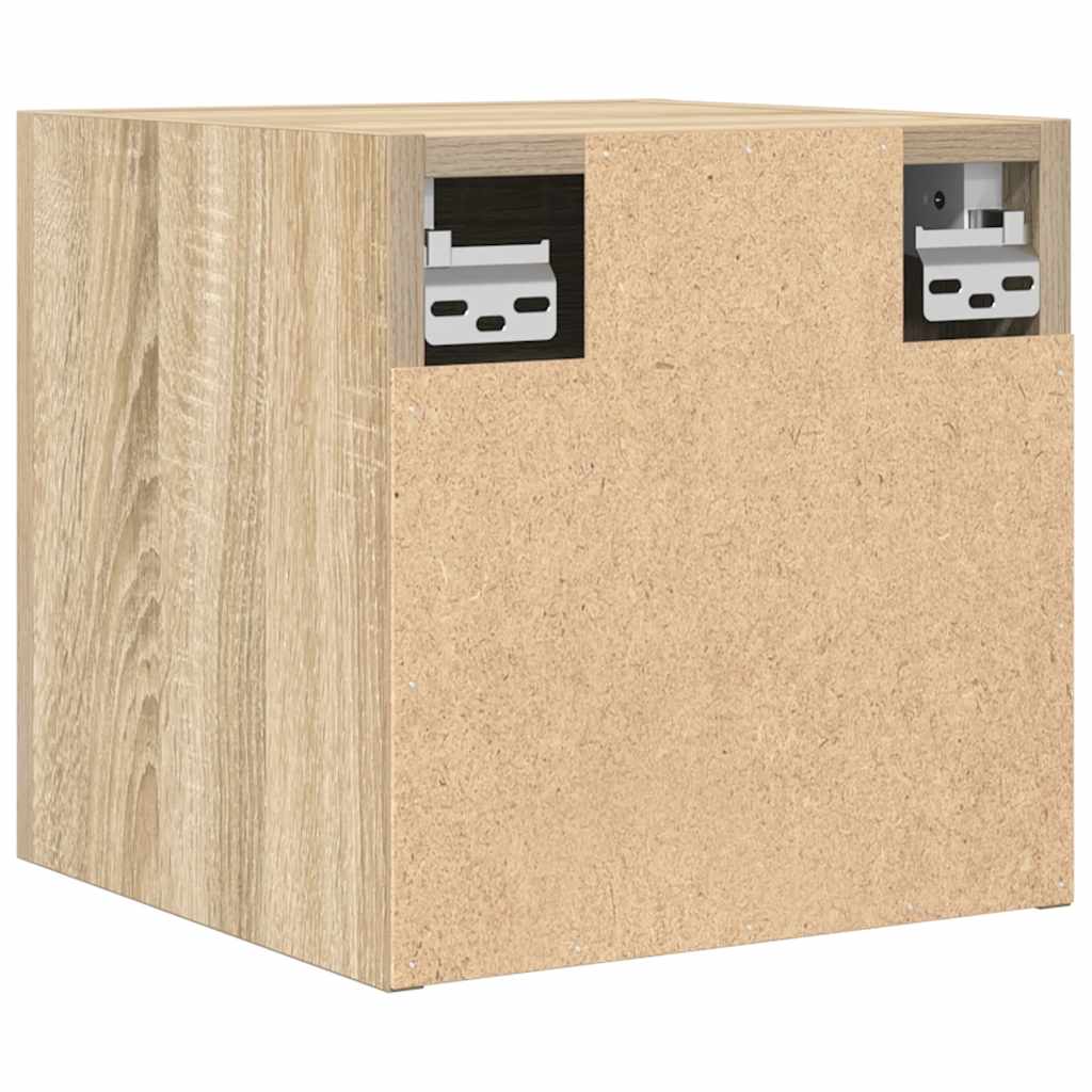 Mobili Porta TV a Parete 2pz Rovere Sonoma 30,5x30x30 cm