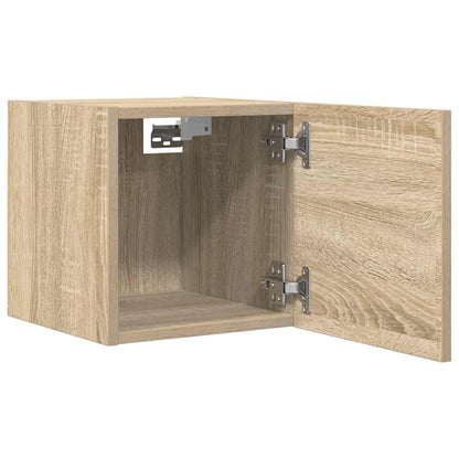 Mobili Porta TV a Parete 2pz Rovere Sonoma 30,5x30x30 cm