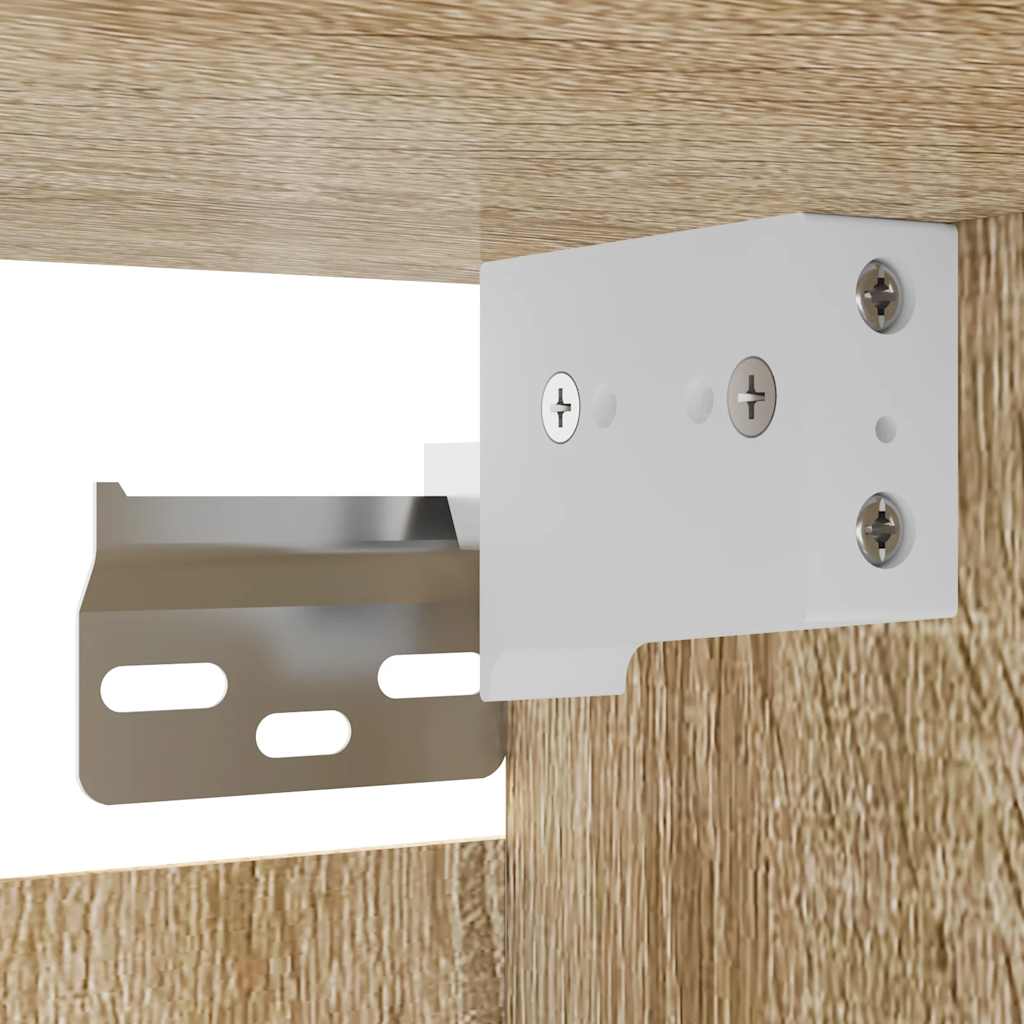 Mobili Porta TV a Parete 2pz Rovere Sonoma 30,5x30x30 cm