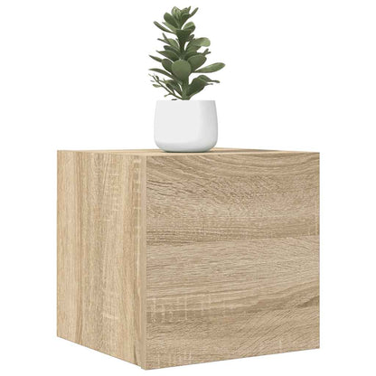 Mobili Porta TV a Parete 2pz Rovere Sonoma 30,5x30x30 cm