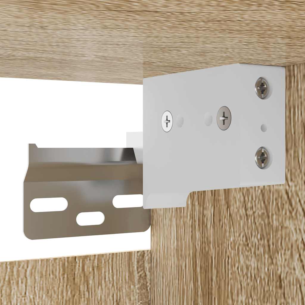 Mobili Porta TV a Parete 4pz Rovere Sonoma 30,5x30x30 cm