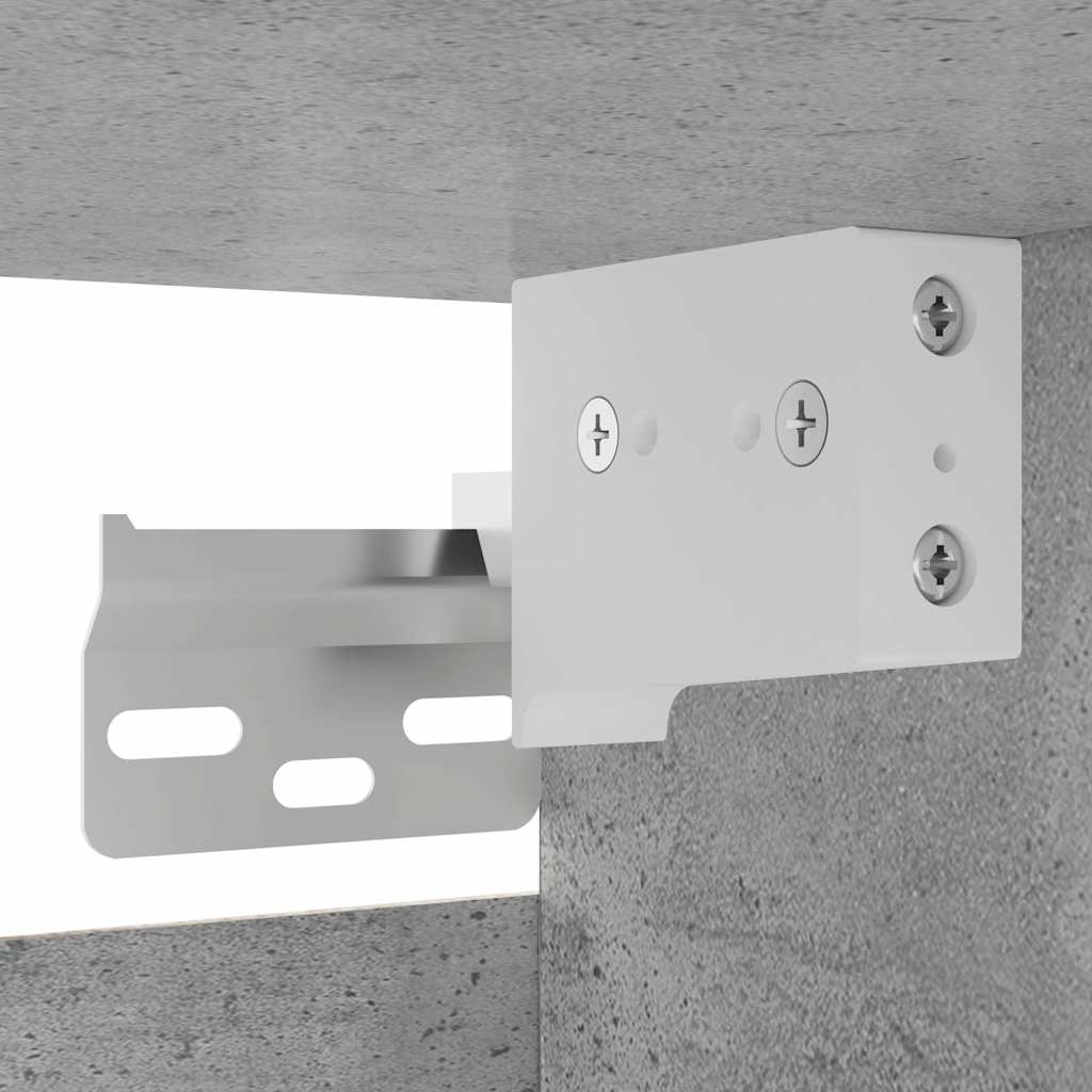 Mobile Porta TV a Parete Grigio Cemento 30,5x30x30 cm - homemem39