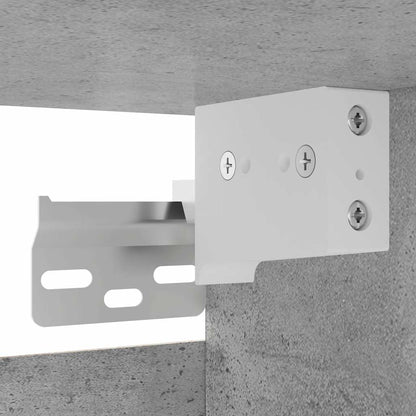 Mobile Porta TV a Parete Grigio Cemento 30,5x30x30 cm - homemem39