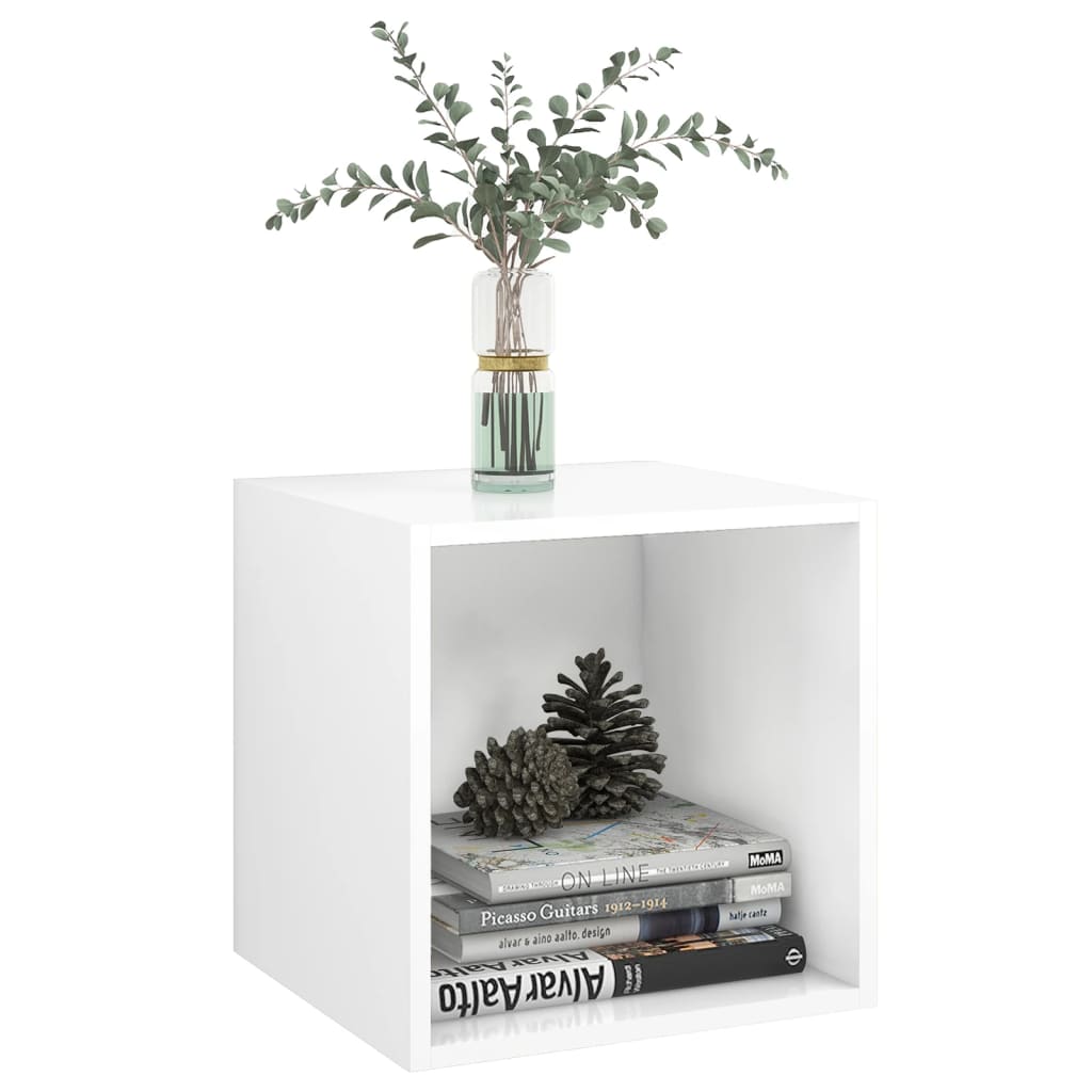 Mobili a Muro 2pz Bianchi 37x37x37 cm in Legno Multistrato | homemem39