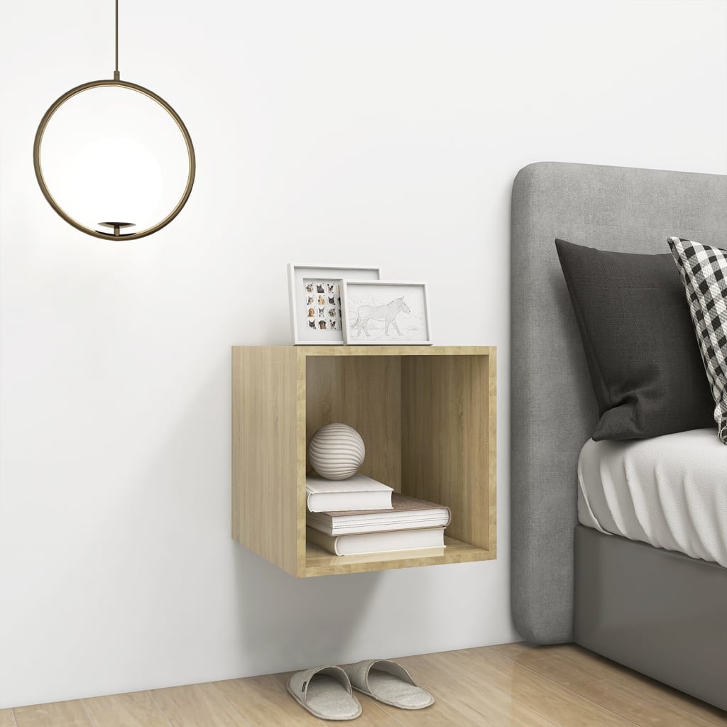 Mobile a Muro Rovere Sonoma 37x37x37 cm in Legno Multistrato | homemem39
