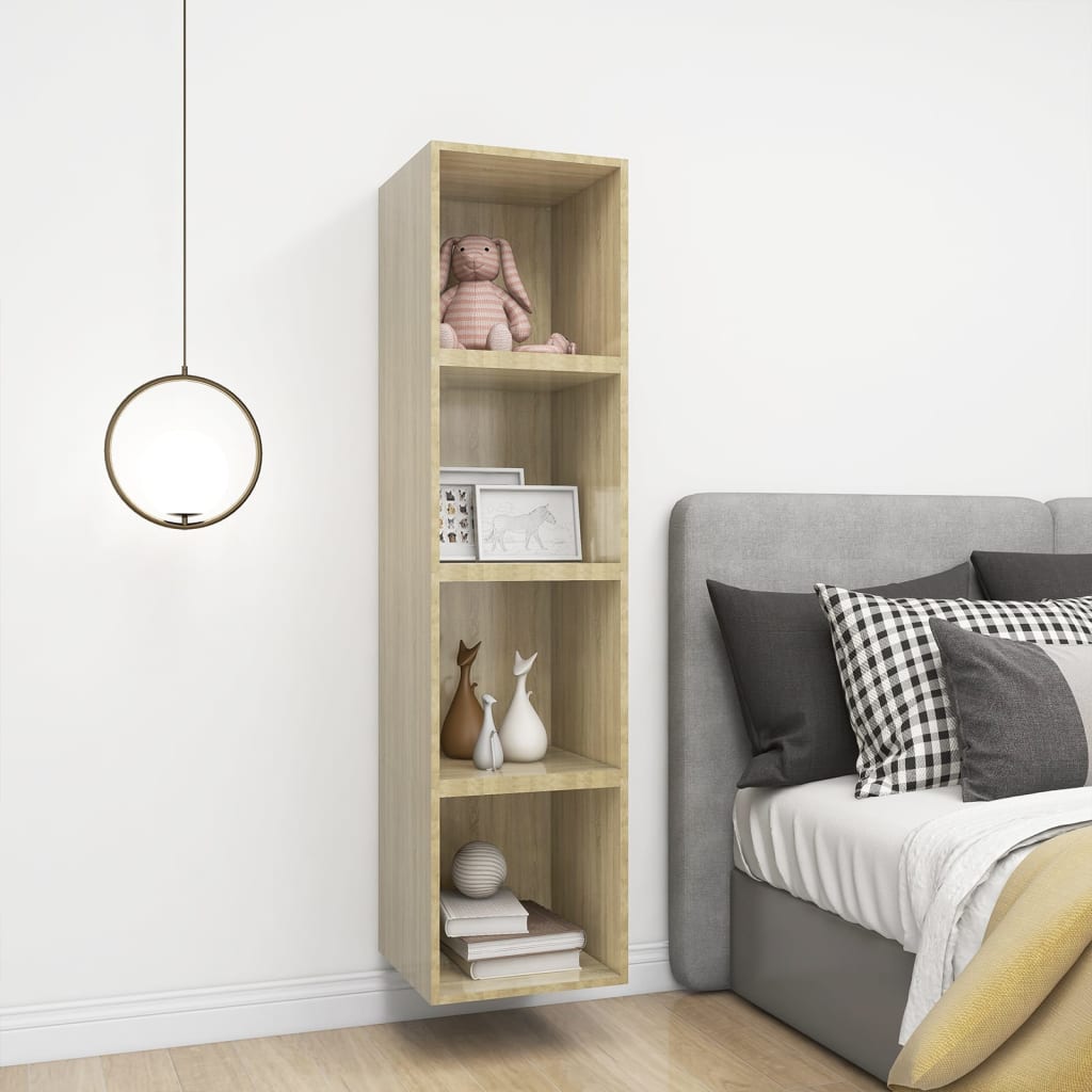 Mobile a Muro Rovere Sonoma 37x37x37 cm in Legno Multistrato | homemem39