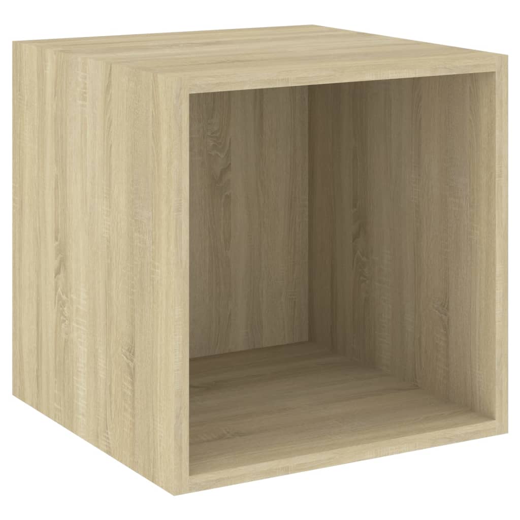 Mobili a Muro 4pz Rovere Sonoma 37x37x37 cm Legno Multistrato | homemem39