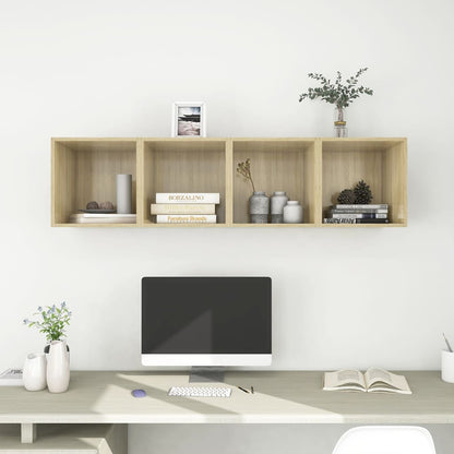 Mobili a Muro 4pz Rovere Sonoma 37x37x37 cm Legno Multistrato | homemem39