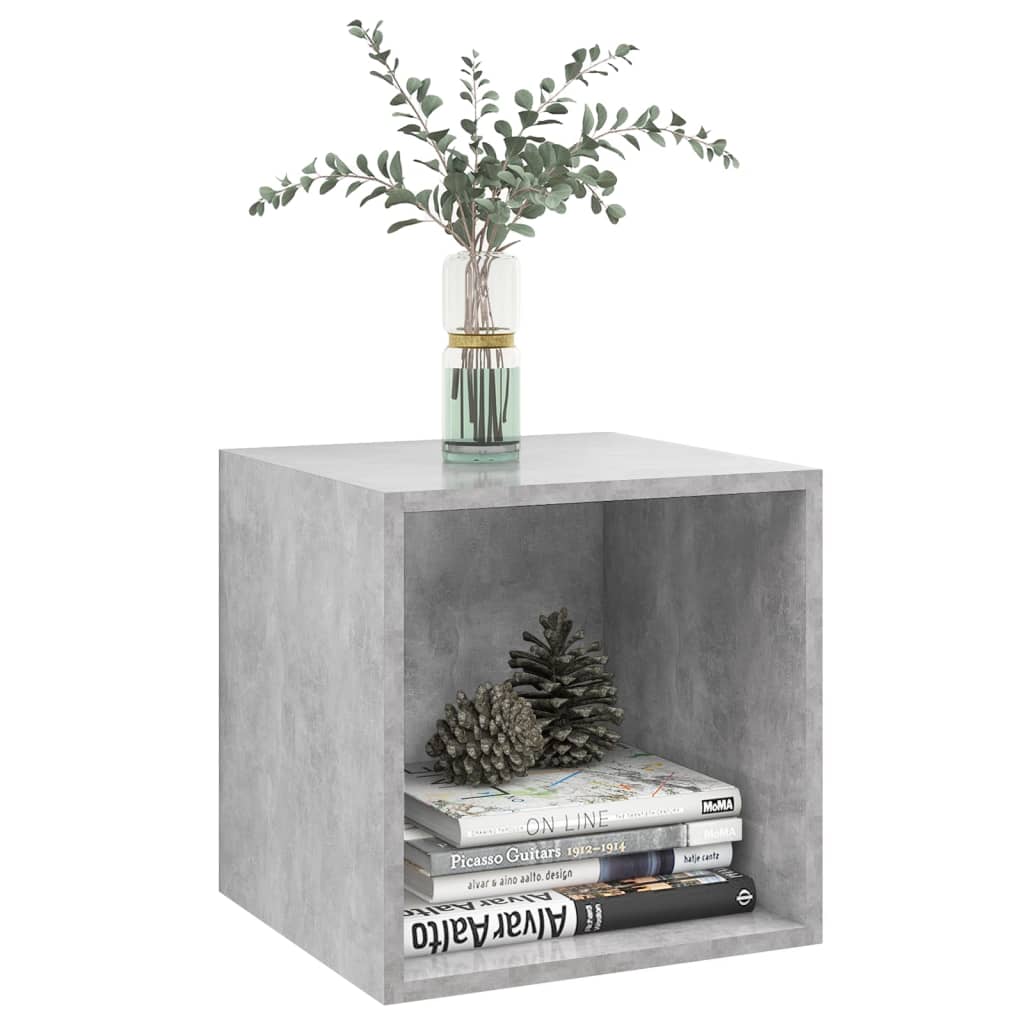 Mobile a Muro Grigio Cemento 37x37x37 cm in Legno Multistrato | homemem39