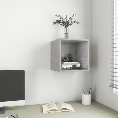 Mobile a Muro Grigio Cemento 37x37x37 cm in Legno Multistrato | homemem39