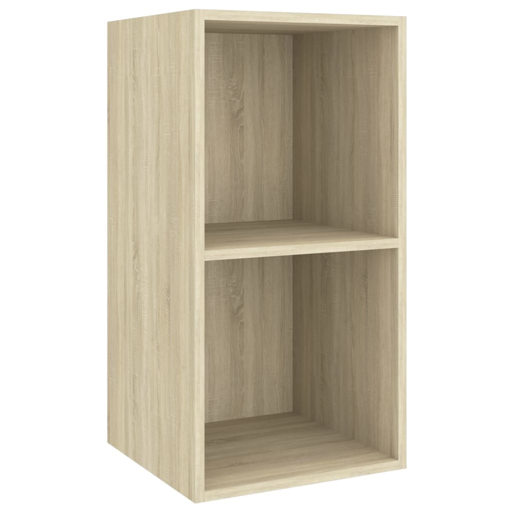Mobile TV da Parete Rovere Sonoma 37x37x72 cm Legno Multistrato - homemem39