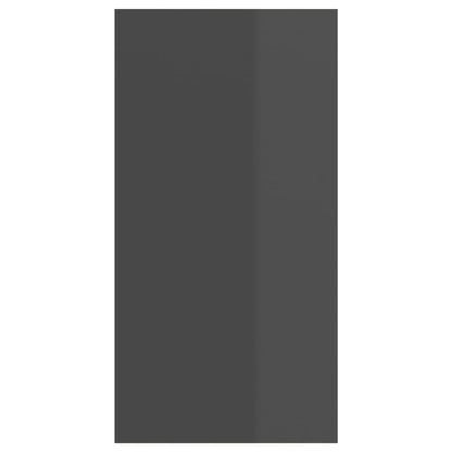 Mobile TV da Parete Grigio Lucido 37x37x72 cm Legno Multistrato - homemem39