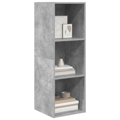 Mobile TV a Parete Grigio Cemento 37x37x107cm Legno Multistrato