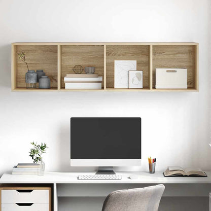 Mobile TV Parete Rovere Sonoma 37x37x142,5cm Legno Multistrato