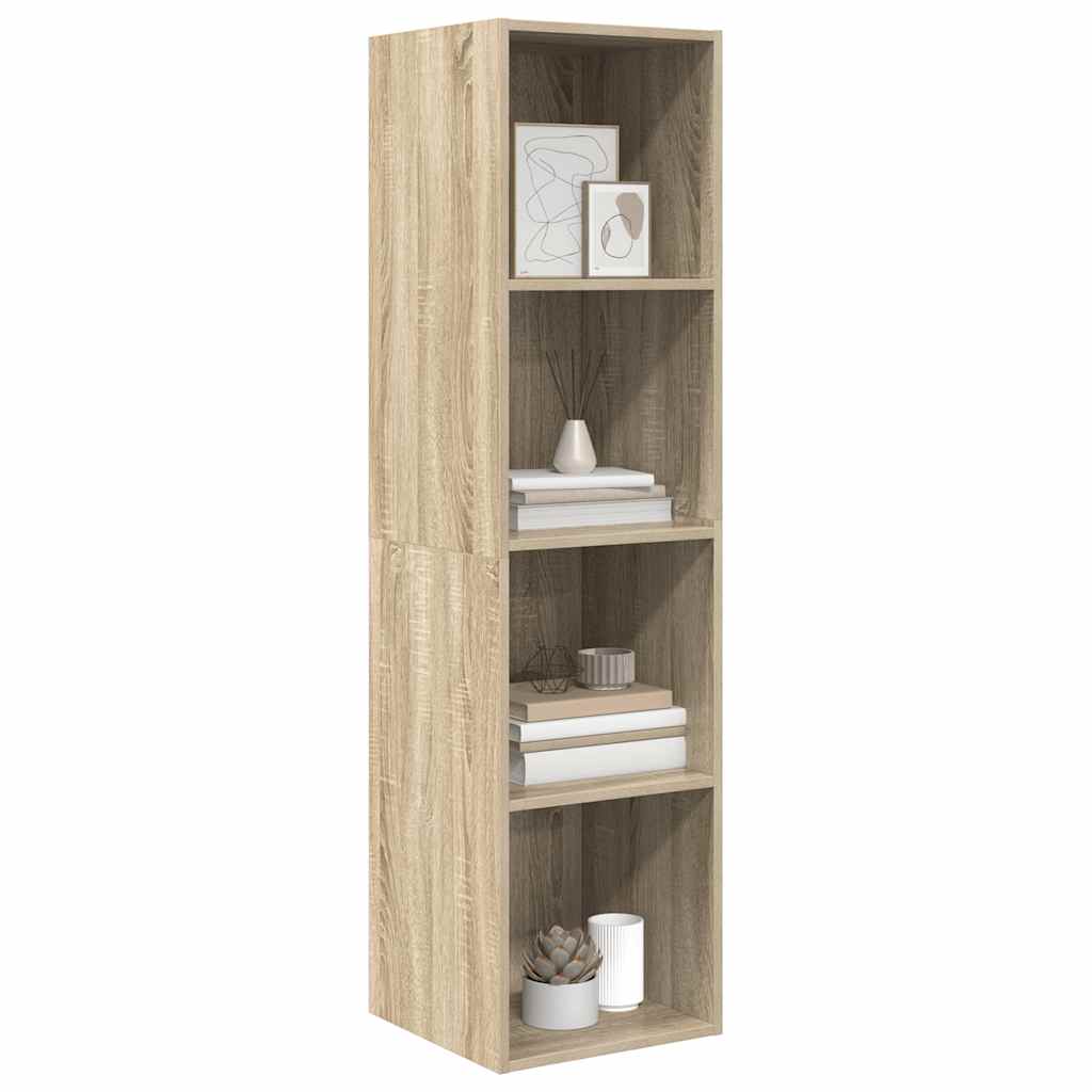 Mobile TV Parete Rovere Sonoma 37x37x142,5cm Legno Multistrato