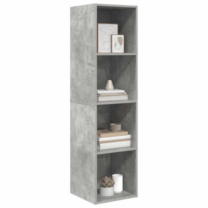 Mobile TV Parete Grigio Cemento 37x37x142,5cm Legno Multistrato