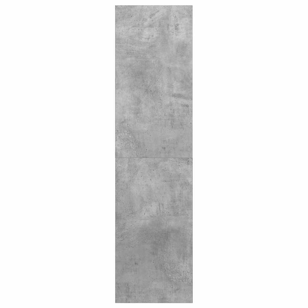 Mobile TV Parete Grigio Cemento 37x37x142,5cm Legno Multistrato