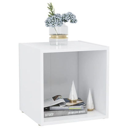 Mobili Porta TV 2 pz Bianco 37x35x37 cm in Legno Multistrato - homemem39