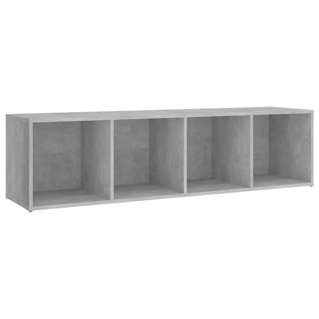 Mobile TV Grigio Cemento 142,5x35x36,5 cm in Legno Multistrato