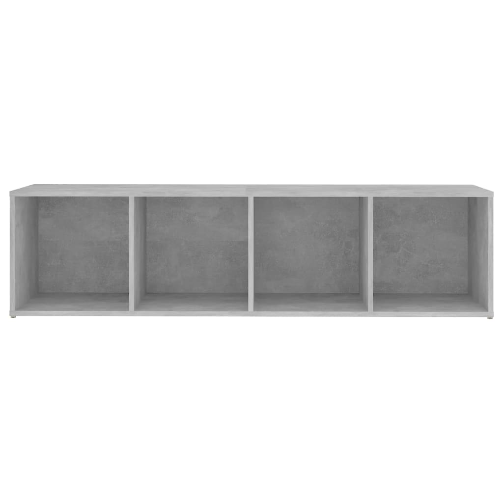 Mobile TV Grigio Cemento 142,5x35x36,5 cm in Legno Multistrato