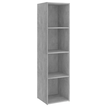 Mobile TV Grigio Cemento 142,5x35x36,5 cm in Legno Multistrato