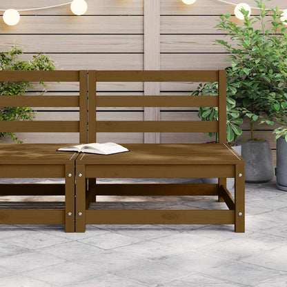 Divano Centrale da Giardino ambra in Legno Massello di Pino | homemem39