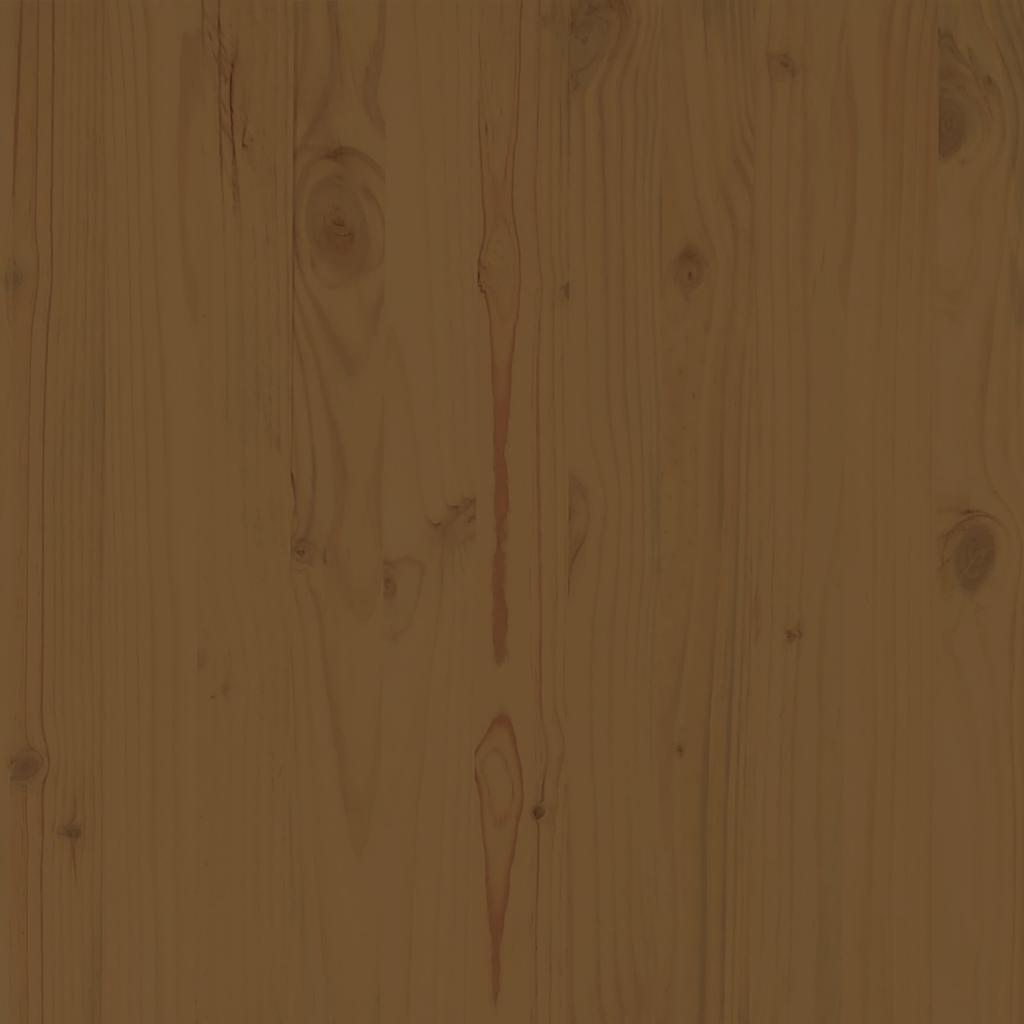 Poggiapiedi da Giardino 70x70x30 cm ambra in Legno di Pino