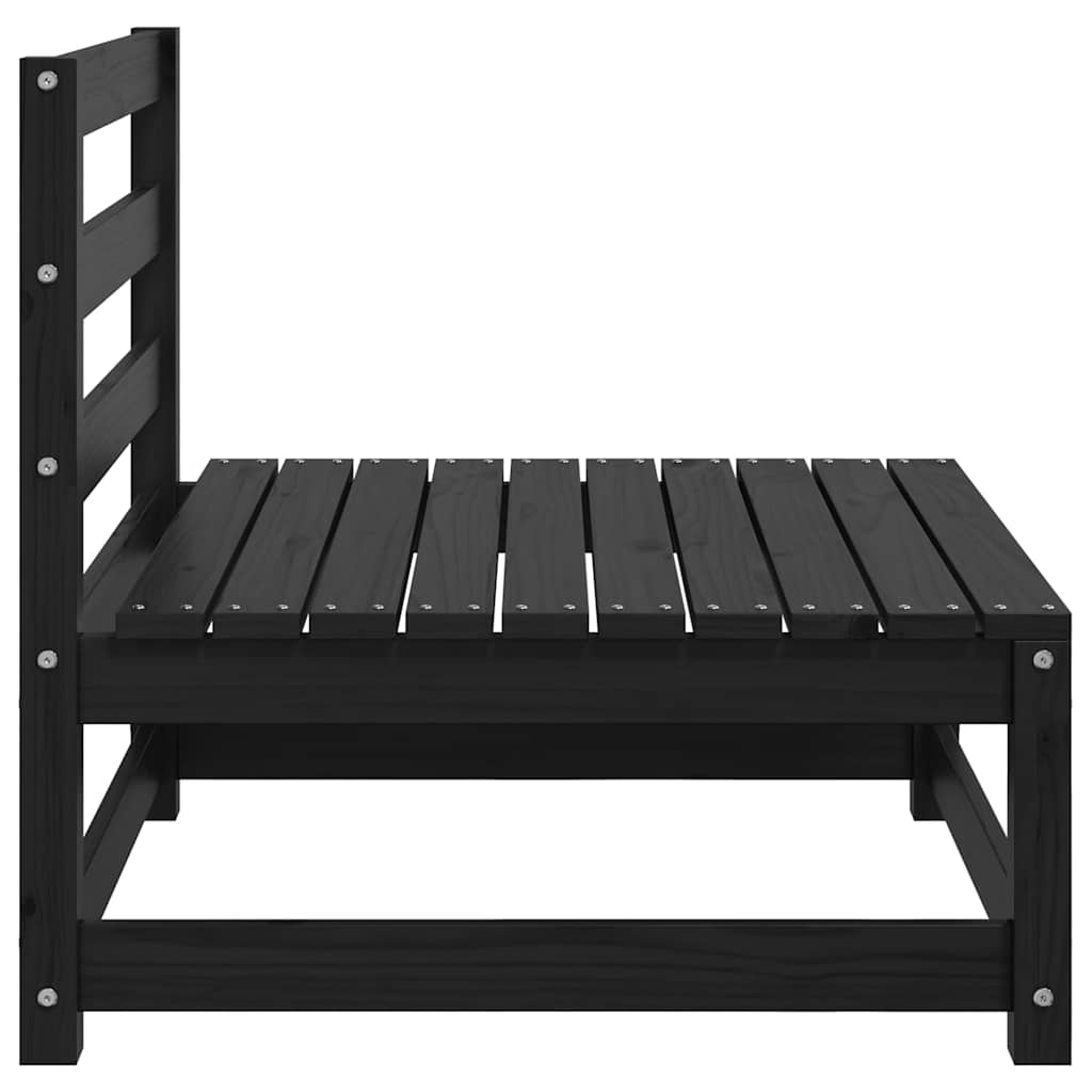 Divani Centrali Giardino 2 pz in Massello di Pino Nero - homemem39