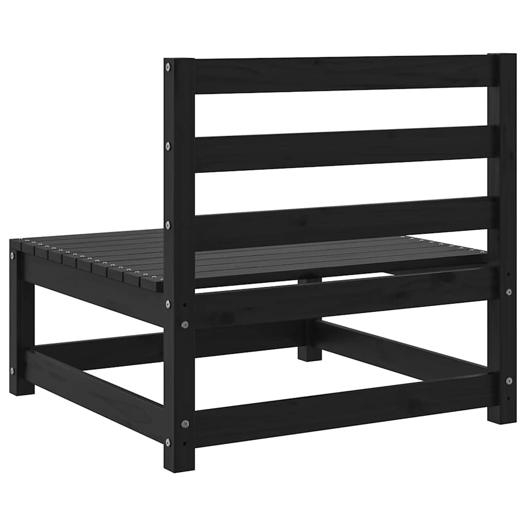 Divani Centrali Giardino 2 pz in Massello di Pino Nero - homemem39