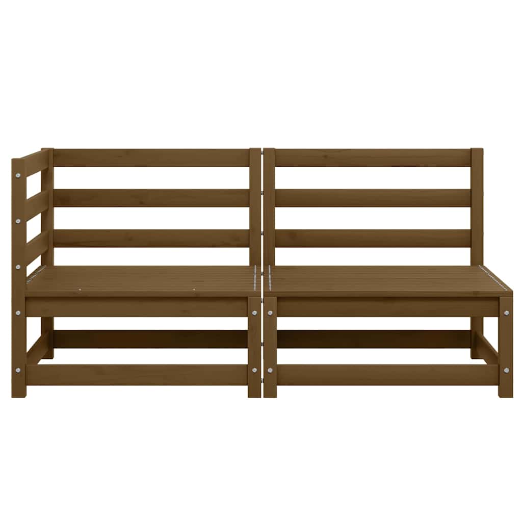 Set Divani da Giardino 2 pz Ambra in Legno Massello di Pino
