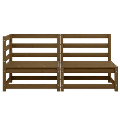 Set Divani da Giardino 2 pz Ambra in Legno Massello di Pino