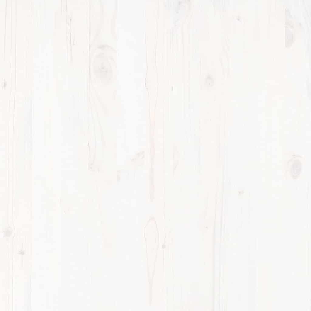 Set Divani da Giardino 2 pz Bianchi in Legno Massello di Pino - homemem39