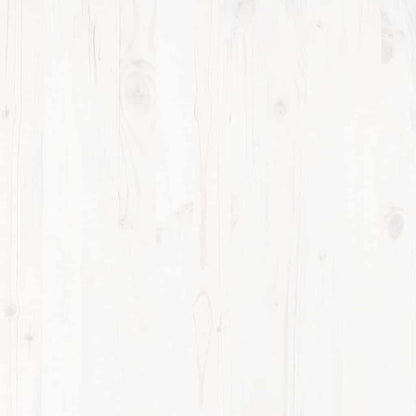 Set Divani da Giardino 2 pz Bianchi in Legno Massello di Pino - homemem39