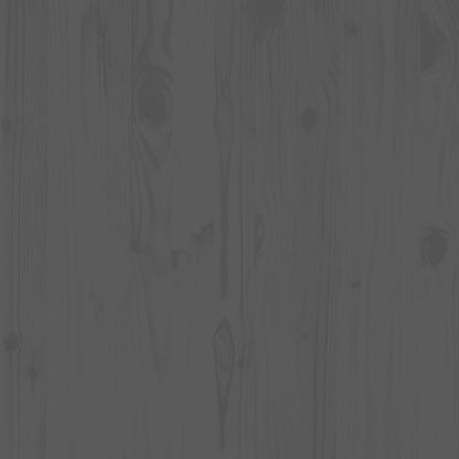 Set Divani da Giardino 2 pz Grigio in Legno Massello di Pino