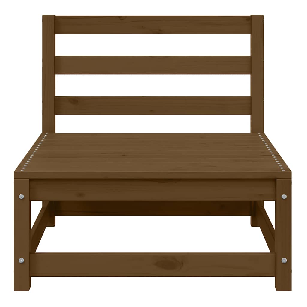 Set Salotto da Giardino 3 pz Ambrato in Legno Massello di Pino - homemem39