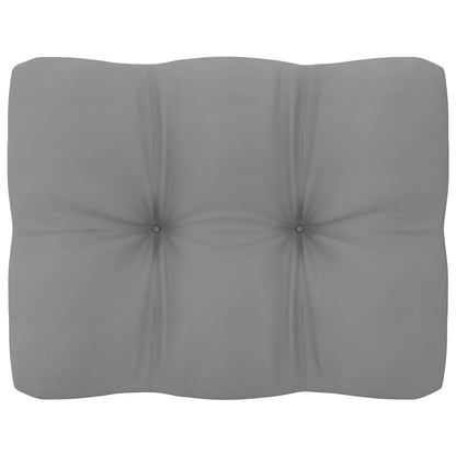 Divano Angolare da Giardino con Cuscini Grigio Massello di Pino - homemem39