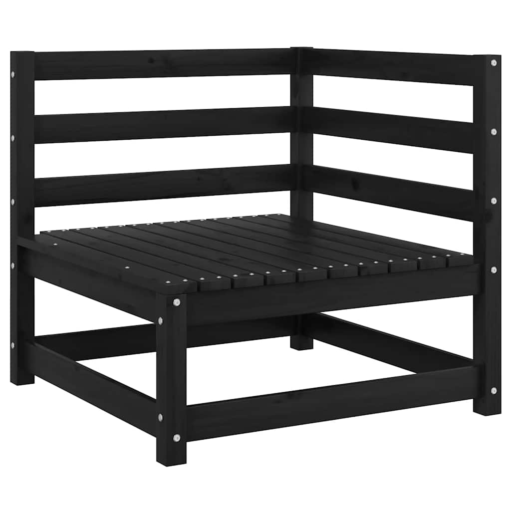 Divano Angolare Giardino con Cuscini Antracite Legno di Pino - homemem39