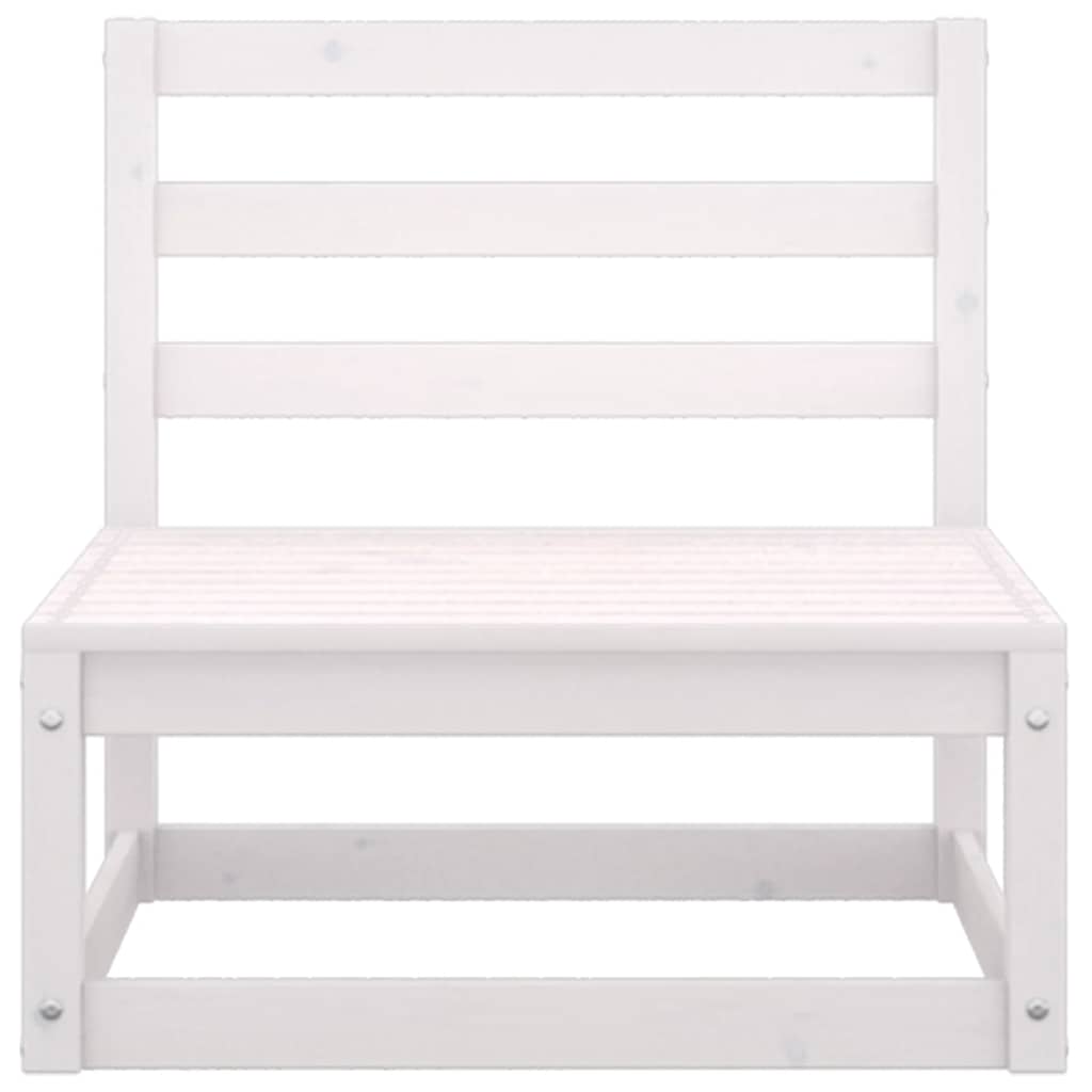 Divano Centrale da Giardino e Cuscini Antracite Massello Pino