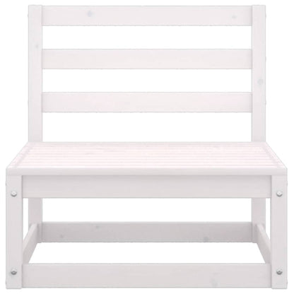 Divano Centrale da Giardino e Cuscini Antracite Massello Pino