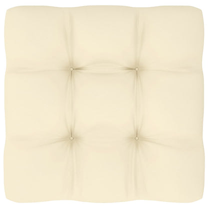 Divano Centrale da Giardino con Cuscini Crema Massello di Pino