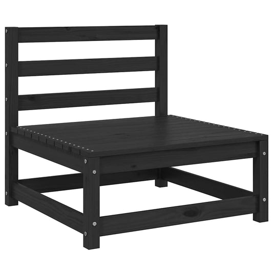 Divano Centrale da Giardino e Cuscini Antracite Massello Pino - homemem39